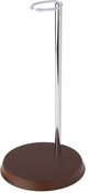 Bard's Chrome and Wood Doll Stand, 13.5" H x 6.5" W x 6.5" D, Fits 20 - 30 Inch Dolls