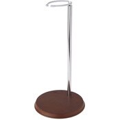 Bard's Chrome and Wood Doll Stand, Fits 24 to 40 inch Slim Waist Dolls, Waist is 2.25 to 3.5 inches Wide