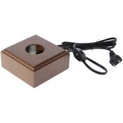 Bard's Fruitwood Square Lighted Display Base, 2" H x 4" W x 4" D