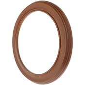 Bard's Walnut Wall Mountable Plate Frame, 11.25" H x 11.25" W x 0.875" D (For 8.25" - 9.25" Plates)