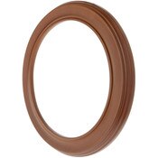 Bard's Walnut Wall Mountable Plate Frame, 11.25" H x 11.25" W x 0.875" D (For 8.25" - 9.25" Plates)