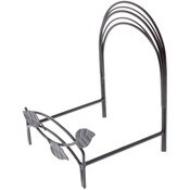Bard's Black Wrought Iron Bowl or Deep Platter Stand, 8" H x 6" W x 5.5" D (For 9" - 11" Bowls or Deep Platters)