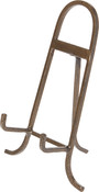 Antique Gold-toned Wrought Iron Easel, 9.25" H x 6.25" W x 5" D