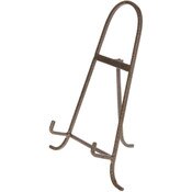 Bard's Antique Gold-toned Wrought Iron Easel, 11" H x 7.75" W x 5.5" D (For 8.5" - 15" Plates)