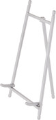 Satin Silver-toned Metal Easel, 9.5" H x 5" W x 5" D