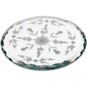Plymor 3" Round, 5mm Thick Beveled Etched Glass Mirror Circle