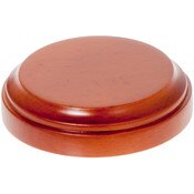 Plymor Fruitwood Round Wood Display Base, 2.5" W x 2.5" D x 0.75" H (2" Display Diameter)