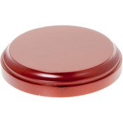 Plymor Fruitwood Round Wood Display Base, 3.5625" W x 3.5625" D x 0.625" H (3.125" Display Diameter)