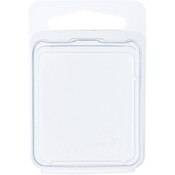 Collecting Warehouse Clear Plastic Clamshell Package / Storage Container, 1.6875" H x 1.5" W x 0.75" D
