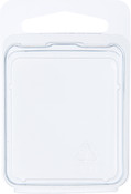 Collecting Warehouse Clear Plastic Clamshell Package / Storage Container, 1.6875" H x 1.5" W x 0.75" D