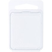 Collecting Warehouse Clear Plastic Clamshell Package / Storage Container, 1.75" H x 1.5625" W x 0.375" D