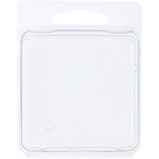 Collecting Warehouse Clear Plastic Clamshell Package / Storage Container, 2.375" H x 2.375" W x 0.625" D