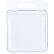 Collecting Warehouse Clear Plastic Clamshell Package / Storage Container, 2.25" H x 2.25" W x 1.125" D
