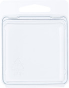 Collecting Warehouse Clear Plastic Clamshell Package / Storage Container, 2.25" H x 2.25" W x 1.125" D