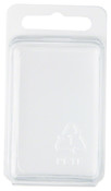 Collecting Warehouse Clear Plastic Clamshell Package / Storage Container, 2.31" H x 1.5" W x 1.25" D