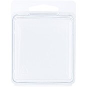 Collecting Warehouse Clear Plastic Clamshell Package / Storage Container, 2.25" H x 2.125" W x 0.75" D