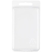 Collecting Warehouse Clear Plastic Clamshell Package / Storage Container, 3.69" H x 2.38" W x 1.25" D