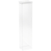 DollSafe Clear Folding Display Box for thin 11-12 inch Dolls and Action Figures, 3" W x 2" D x 12.5" H