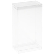 DollSafe Clear Folding Display Box for 5-6 inch Dolls and Action Figures, 4" W x 2.25" D x 6.5" H