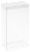 DollSafe Clear Folding Display Box for 5-6 inch Dolls and Action Figures, 4" W x 2.25" D x 6.5" H