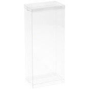 DollSafe Clear Folding Display Box for 7-8 inch Dolls and Action Figures, 4" W x 2.25" D x 8.5" H