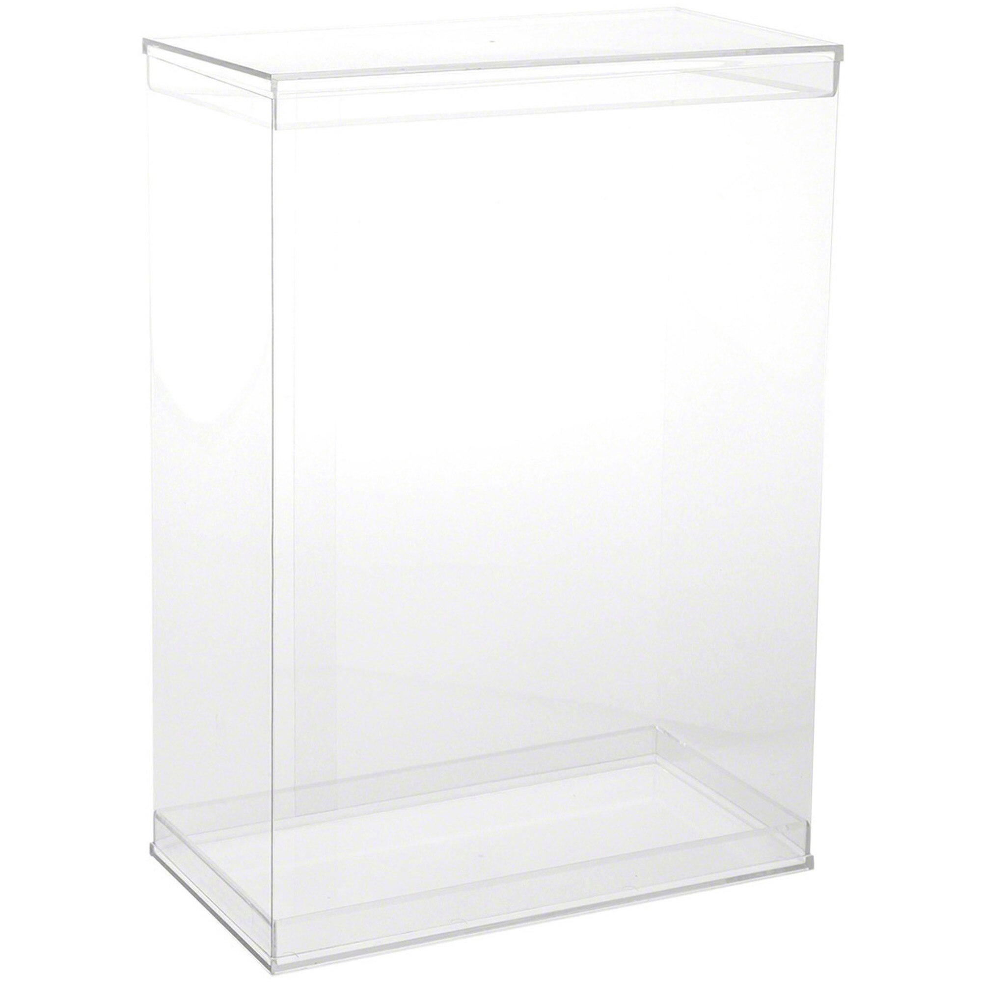 10 DollSafe Display Boxes 3 x 2 x 10 フィギュア おもちゃ 人形 : DollSafe Deluxe Clear Folding Display Case with
