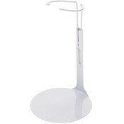 Kaiser 2001 White Adjustable Doll Stand, fits 6.5 to 11 inch Dolls or Action Figures, waist width adjusts from 1.375 to 1.75 inches
