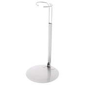 Plymor DSP-10S Silver Adjustable Doll Stand, fits 16, 17, 18, 19, 20, 21, 22, 23, and 24 inch Dolls or Action Figures, waist adjusts from 7 to 9 inches around