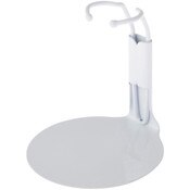 Plymor DSP-20W White Adjustable Action Figure Stand, fits 3.75 and 4 inch Action Figures, Waist is 0.75" - 1" wide, 2.5" - 3" around