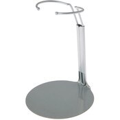 Plymor DSP-4175S Silver Adjustable Doll Stand, fits 7, 7.5, 8, 8.5, and 9 inch Dolls or Action Figures, Waist is 1.75" - 2.25" wide, 5" - 6" around