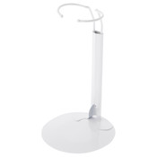 Plymor DSP-60W White Adjustable Doll Stand, fits 10, 11, 12, 13, and 14 inch Dolls or Action Figures, waist adjusts from 5.5 to 7 inches around