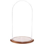 Glass Dome with Oak Base - 11.75" x 23"