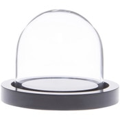 Glass Dome with Black Acrylic Base - 1.875" x 1.875"