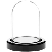 Glass Dome with Black Acrylic Base - 1.85" x 2.875"