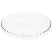 Plymor 4.5" x 4.5" Round Glass Display Tray