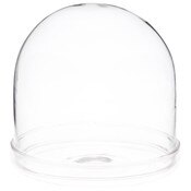 Plymor 4" x 4" Glass Display Dome Cloche (Clear Glass Tray Base)