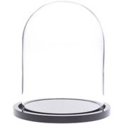 Glass Dome with Black Acrylic Base - 4" x 5.25"