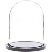 Glass Dome with Black Acrylic Base - 4" x 5.25"