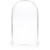 Plymor 4" x 7" Glass Display Dome Cloche (Clear Glass Tray Base)
