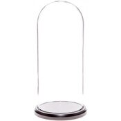 Glass Dome with Black MDF Wood Base - 5.5" x 13"