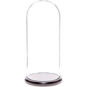 Glass Dome with Black MDF Wood Base - 5.5" x 13"