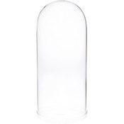 Plymor 5.5" x 13" Glass Display Dome Cloche (Clear Glass Tray Base)