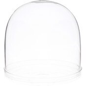 Plymor 5.5" x 5.5" Glass Display Dome Cloche (Clear Glass Tray Base)