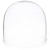 Plymor 5.5" x 5.5" Glass Display Dome Cloche (Clear Glass Tray Base)