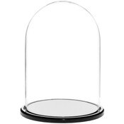 Glass Dome with Black Acrylic Base - 5.5" x 8"