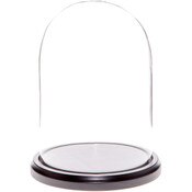 Glass Dome with Black MDF Wood Base - 5.5" x 8"