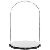 Glass Dome with Black Acrylic Base - 8" x 12"