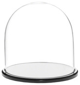 Glass Dome with Black Acrylic Base - 8" x 8"