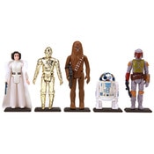 The Earth Black Action Figure Stands fit Vintage 3.75" Star Wars Figures