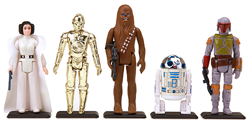 STAR Wars Action Figure Display Stand per figure vintage chiaro x 20-T1c 